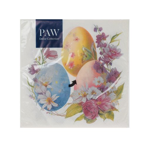 Sdl146700 servítky 33x33 cm/20ks/3vrst. egg bouquet