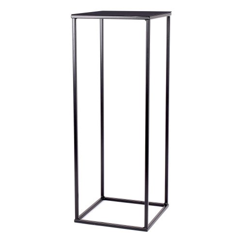 Kw434 stojan na 1 kvet stredný čierny 23x23xv62cm