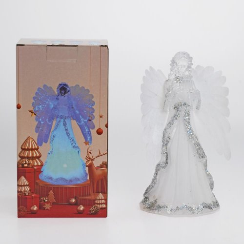 Anjel biele krídla mix led 10,5*13,5cm