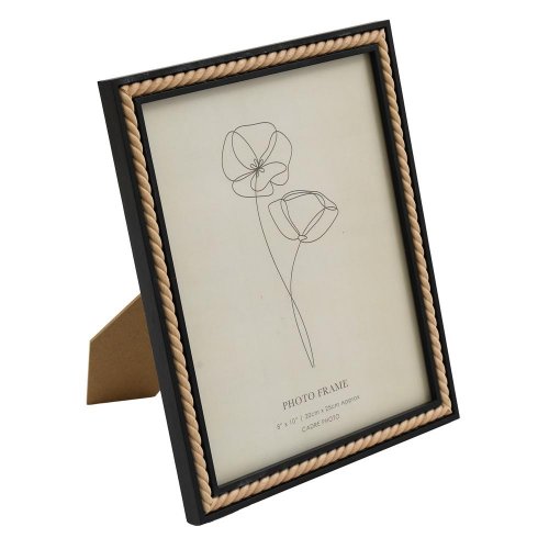 Fotorámik čierny s korálkami 22x27cm/ 8x10cm