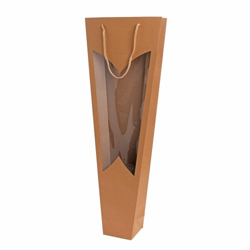 Taška kraft orch/ na kvety 26x71,5+10,5x10cm neutro - Umelé kvety