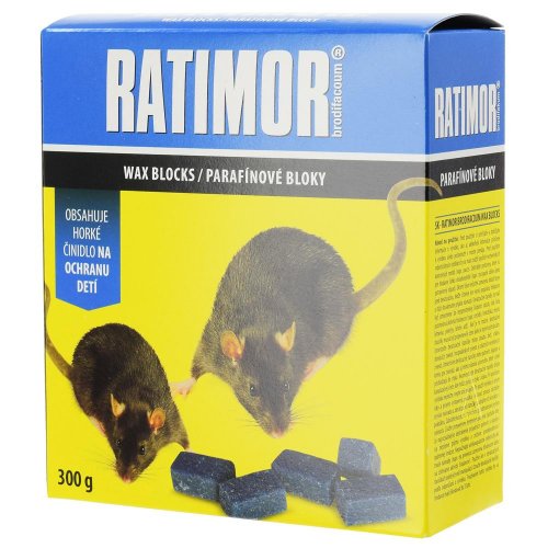 Ratimor brodifacoum paraf. bloky 300g/24