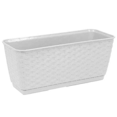 Drl500p hrantík+miska ratolla biely 49,2x17,2xh17,4cm/12l