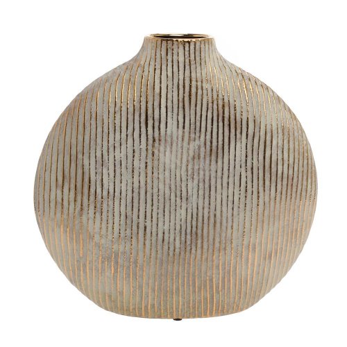 Váza oblá pásik zla-zel 32*7*32cm