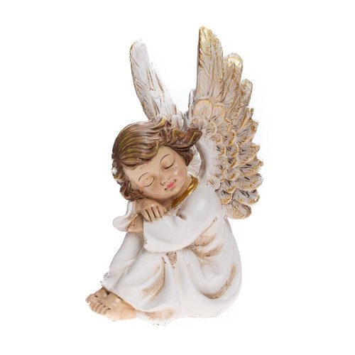 Anjel sediac bie/zla 10*9,5*16,5cm