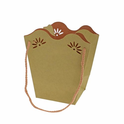 Taška kraft na kvety  18x19+11x12cm 30-v.salvia /sv zelená