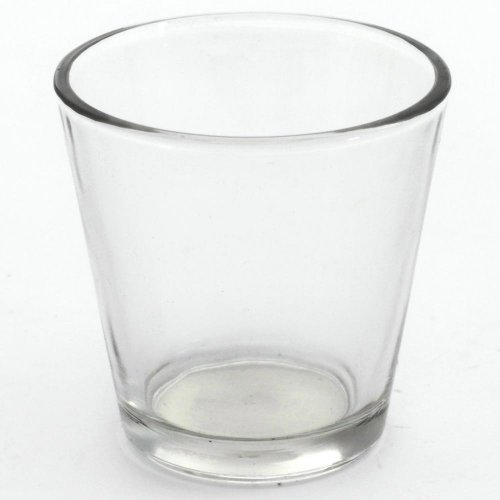 V4- sklený pohár pod sviečku 6,3x6,4cm