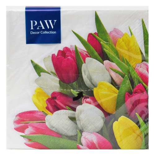 Sdl121500 servítky bunch of tulips 3vrs/33x33cm 20ks