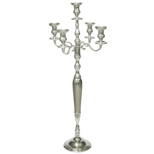 Svadba aluminiový svietnik 100cm 5- ram