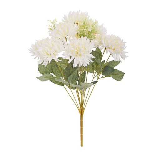 Kytica chryzantéma biela 42cm - Umelé kvety