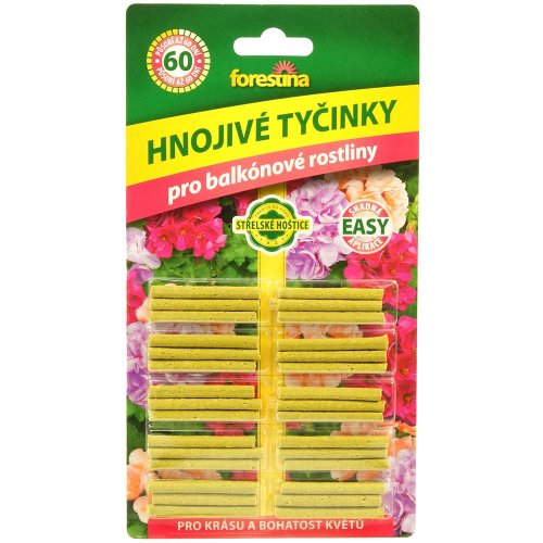 Hnojivé tyčinky pre balkónové rastliny 40g 10/b. forest.