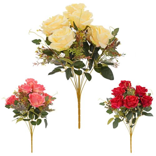 Kytica ruža x11 50cm mix 3f