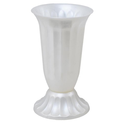 062 váza uh vrúbkovaná 17 perla /18,5xv38cm/