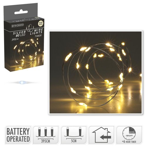 Led svetielka 80 /ww/ind/ timer silverwire