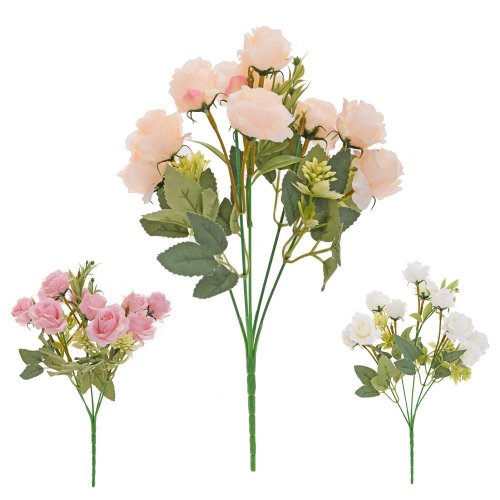 Kytica ruža x5 30cm mix 3f