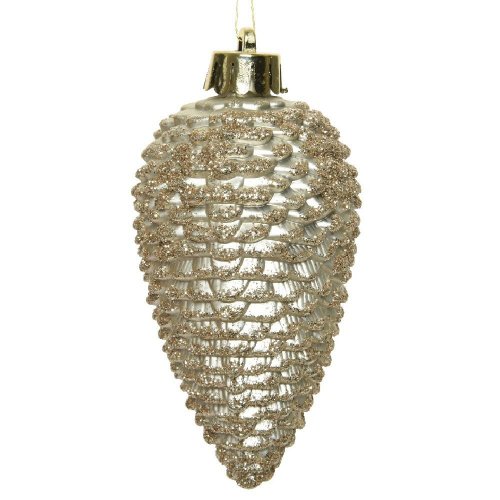 Šišky polyst. perla s/6 pr.4.5x8cm - Vianočné dekorácie a ozdoby