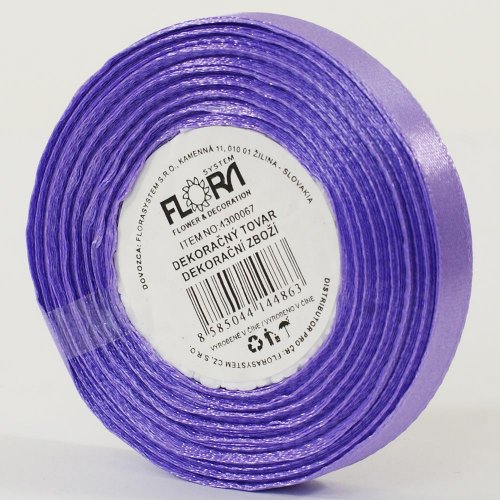 Saten stuha 10mm/15m fialová farba 021