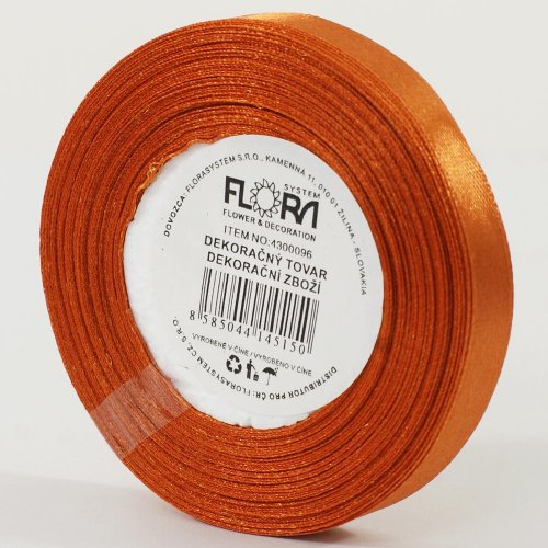 Saten stuha 10mm/15m medená farba 161