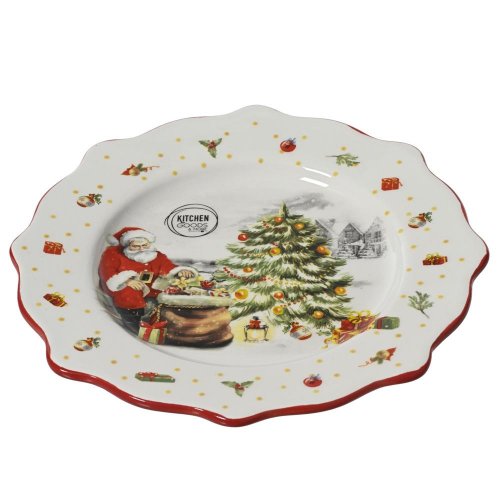 Tanier vian dolom.santa pr.26x2,7cm - Vianočné dekorácie a ozdoby