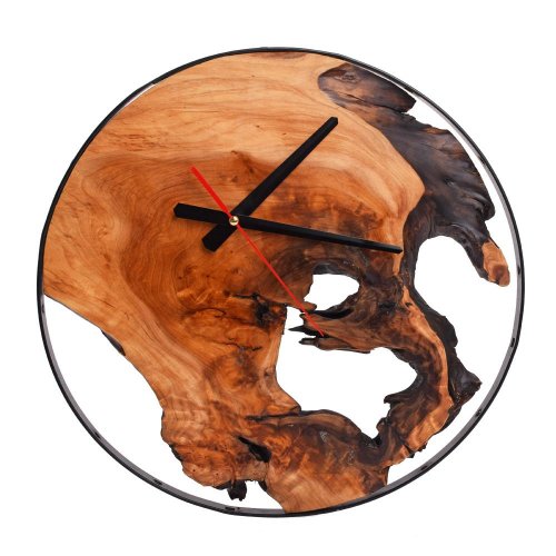 Hodiny drevo 40x40x2cm natur