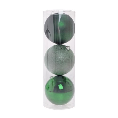 Gule plast. zelené lesk/perla/glit s/3 12cm