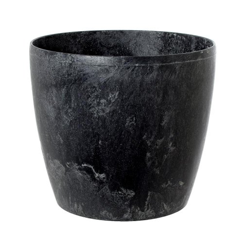 204 kvetináč magnolia čierny beton 21xh18,5cm