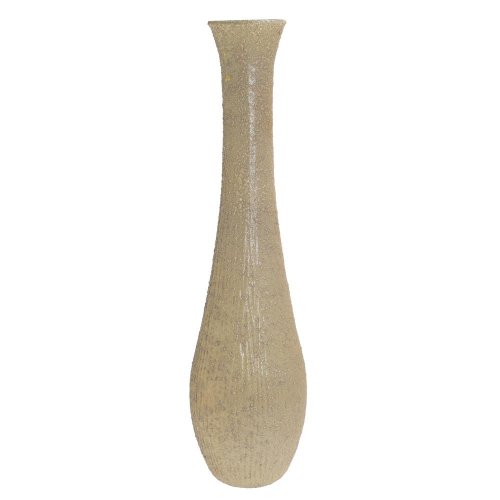 Váza mica decorations dix z recyklovaného skla béžová - v99xh25cm