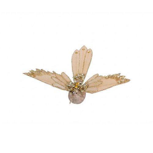 Kolibrík na klipe zlatý 19*21*5,5cm