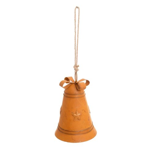 Záves zvonček medený plech 15*10*10cm - Vianočné dekorácie a ozdoby
