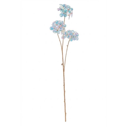 Ks hydrangea metalová 80cm - Vianočné dekorácie