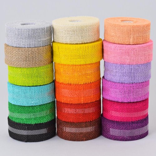 Stuha juta mix farba 5x10y 221014.m.05/10