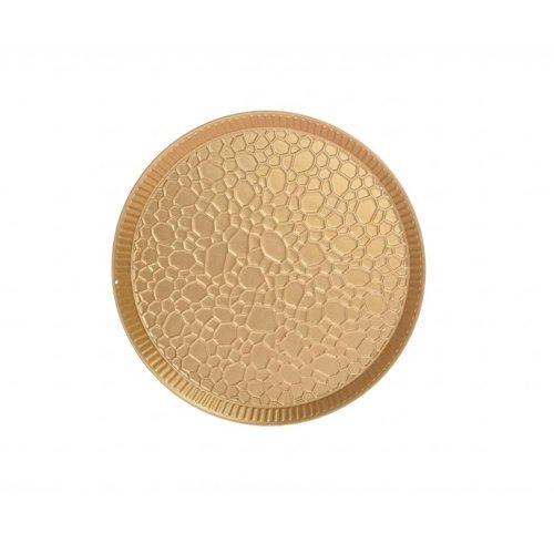 Tácka zlatá l plech 29,5*2cm - Vianočné dekorácie