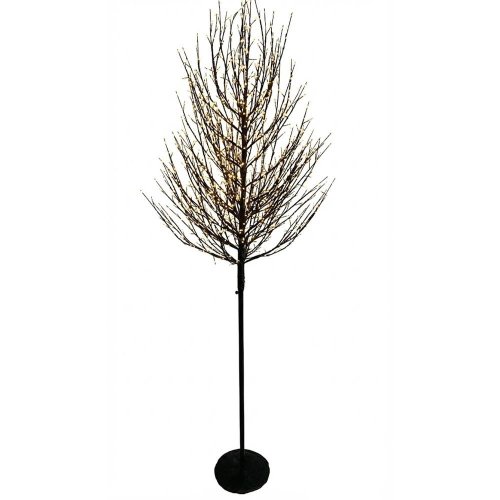 Stromček čierny 1300led, teplé svetlo plast 210cm