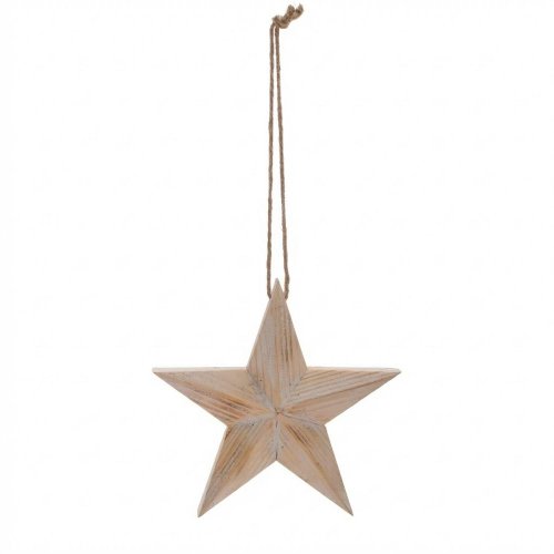 Záves hviezda bie/zla plech 20,5*2,5*19,5cm