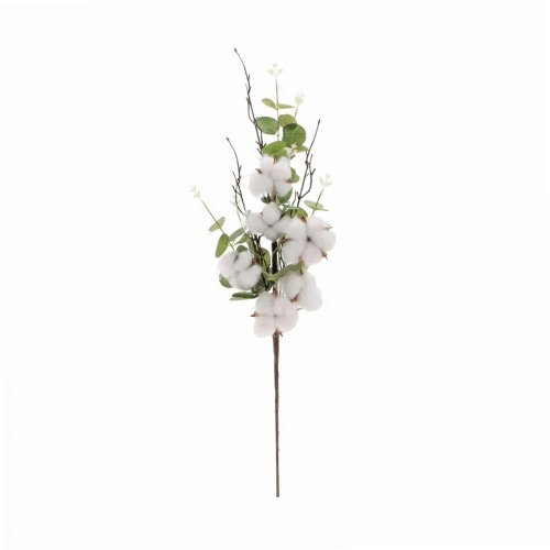 Konár eucalypt, bavlník 55cm - Vianočné dekorácie a ozdoby