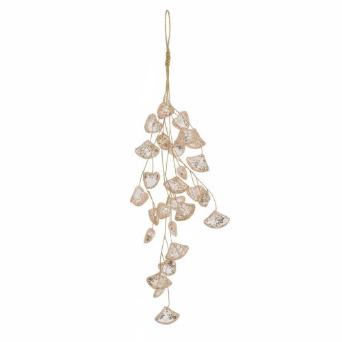 Záves zaltý,diamanty, kryštáliky 28cm - Vianočné dekorácie