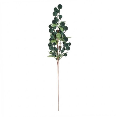 Konár zelené guličky zamat 70cm - Umelé kvety