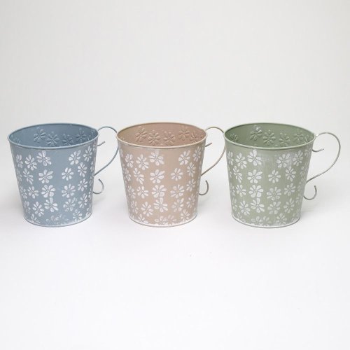 Obal s uchom kov mix 3f kvety v:16,5x18cm