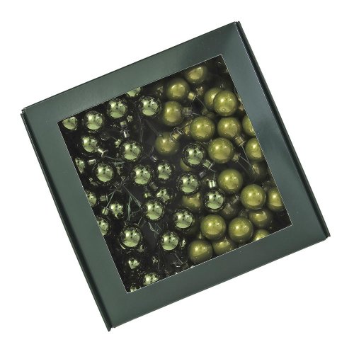 Guličky zelený opal lesk sklo s/144 20mm - Vianočné dekorácie a ozdoby