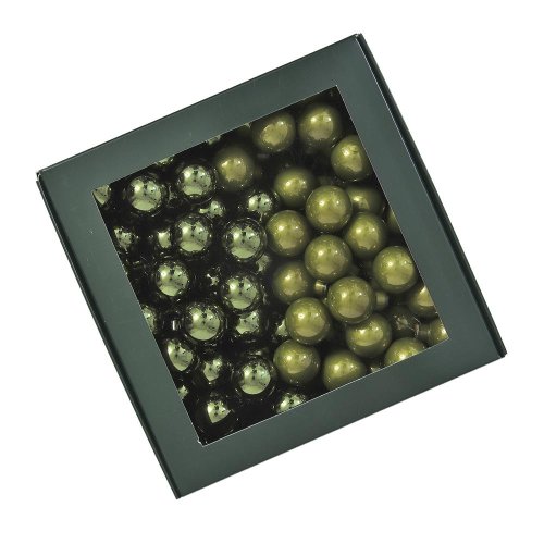 Guličky zelený opal lesk sklo s/144 25mm