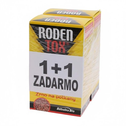 1+1 zdarma rodentox zrno na potkany 3x50g/150g