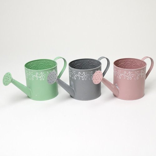 Váza krhla malá kov mix 3f ornament v:13x13cm super cena