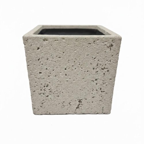 Kv-42 kvetináč umelý kameň granite kocka pieskový 30x30x30