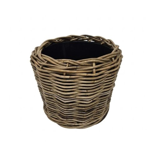 485fl/s kôš kubu ratan/plast. vklad sivý pr.34/30cm