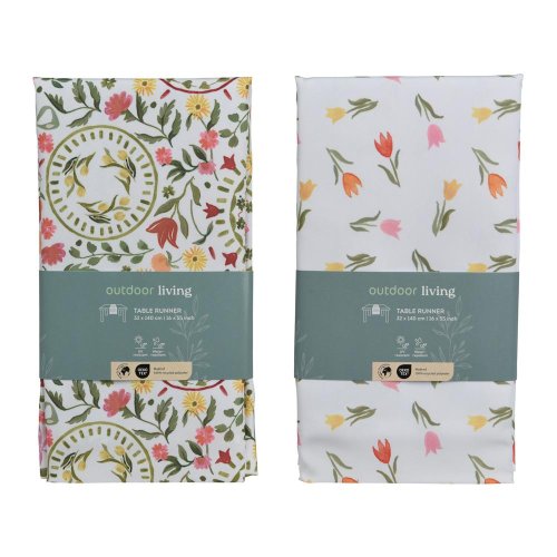 Štóla polyest.kvet. s potlačou 2ass140/32cm