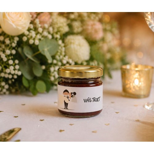 Pečený svadobný čaj  - nevesta na rukách