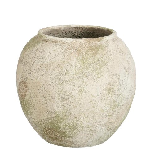 Váza mica gregory zelená/cement - v25,5xh28cm