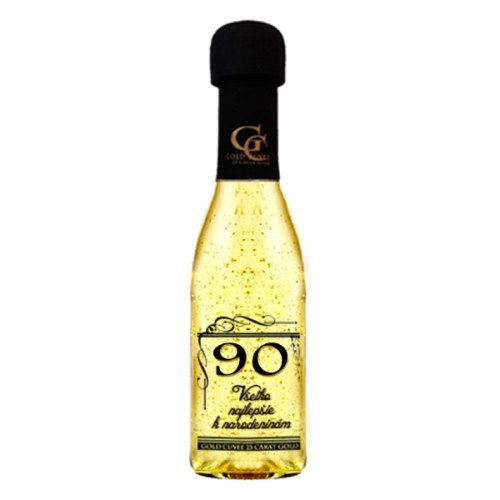 Wino musujące ze złotem na 90. urodziny - Wino musujące ze złotem