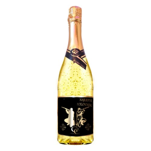 Wino musujące ze złotem dla najlepszego myśliwego