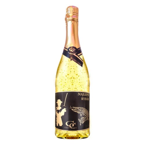 Wino musujące ze złotem dla najlepszego wędkarza
